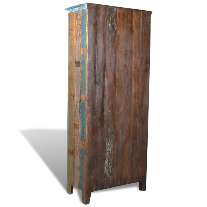 Medina Boekenkast met 5 lades en 2 deuren gerecycled hout meerkleurig