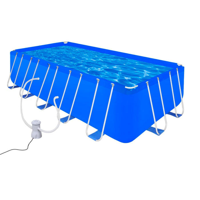 Opbouw zwembad met stalen frame en filterpomp 540 x 270 x 122 cm