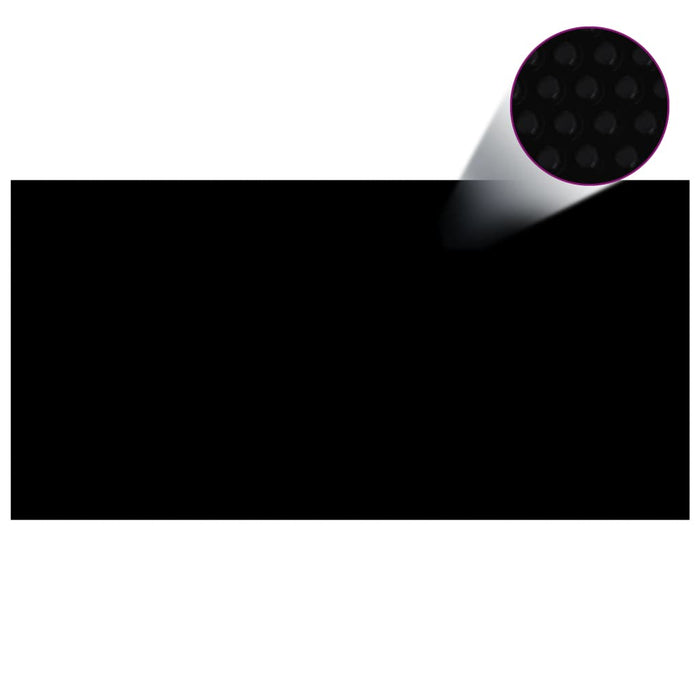 Medina Zwembadhoes 975x488 cm PE zwart