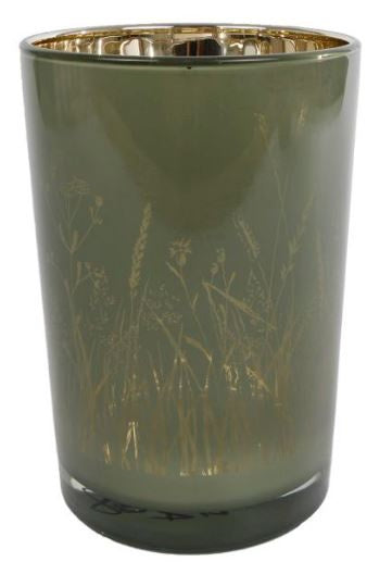 Medina Waxinelichthouder Lena 12 X 18 Cm Glas Groen