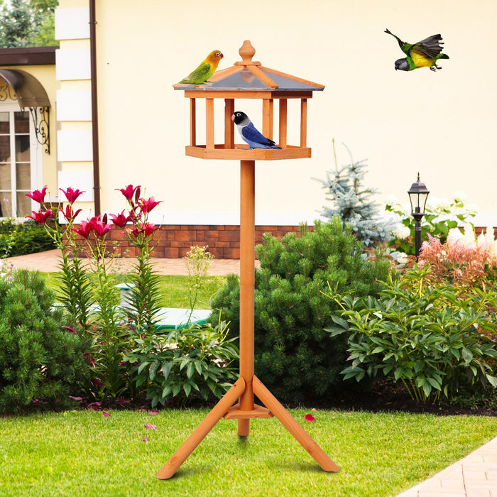 Medina Whitepark Bird House - Geel - Firwood - 15,75 cm x 15,75 cm x 44,49 cm