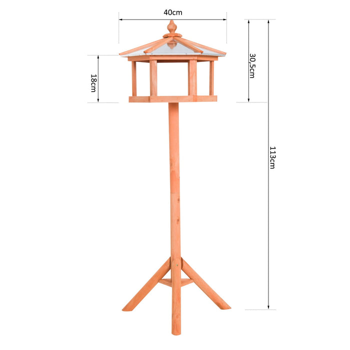 Medina Whitepark Bird House - Geel - Firwood - 15,75 cm x 15,75 cm x 44,49 cm