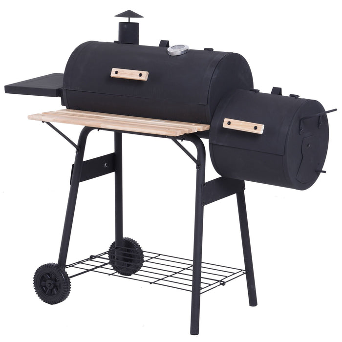 Medina Lamanai Smoker Grill BBQ - Zwart - Metaal, Firwood - 48,81 cm x 20,86 cm x 42,51 cm