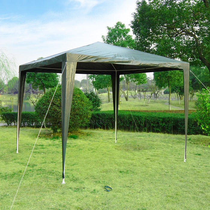 Medina Long Cay Garden Pavilion Party Tent - Groen - Staal, Polyethyleen - 106,3 cm x 106,3 cm x 96,46 cm