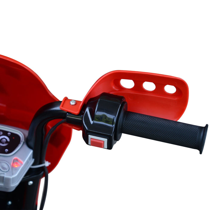 Medina Long Cliff Kinder elektrische motorfiets - Rood - Pp, Metaal - 42,12 cm x 20,86 cm x 27,55 cm