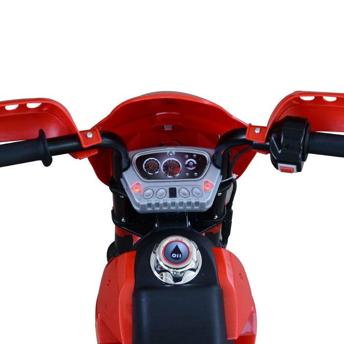 Medina Long Cliff Kinder elektrische motorfiets - Rood - Pp, Metaal - 42,12 cm x 20,86 cm x 27,55 cm