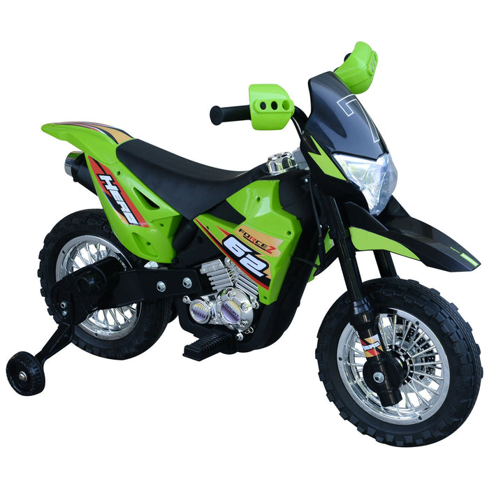 Medina Long Fall Kinder elektrische motorfiets - Groen - Pp, Metaal - 42,12 cm x 20,86 cm x 27,55 cm