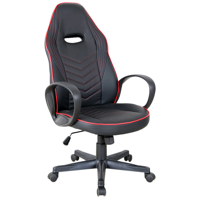 Medina Los Altos Gaming Chair - Zwart, Rood - Schuim, Nylon, Leer - 24,4 cm x 27,16 cm x 44,09 cm