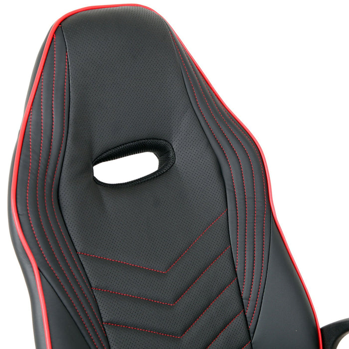 Medina Los Altos Gaming Chair - Zwart, Rood - Schuim, Nylon, Leer - 24,4 cm x 27,16 cm x 44,09 cm