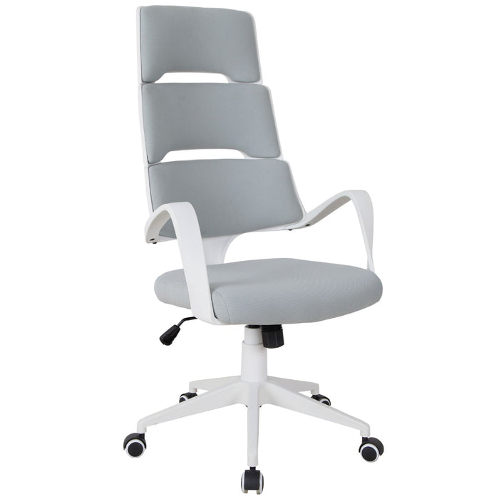 Medina Macaw Bank Executive Chair - Grijs, Wit - Schuim, Kunststof, Metaal - cm x 23,42 cm x 46,06 cm