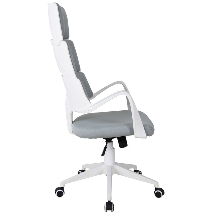 Medina Macaw Bank Executive Chair - Grijs, Wit - Schuim, Kunststof, Metaal - cm x 23,42 cm x 46,06 cm