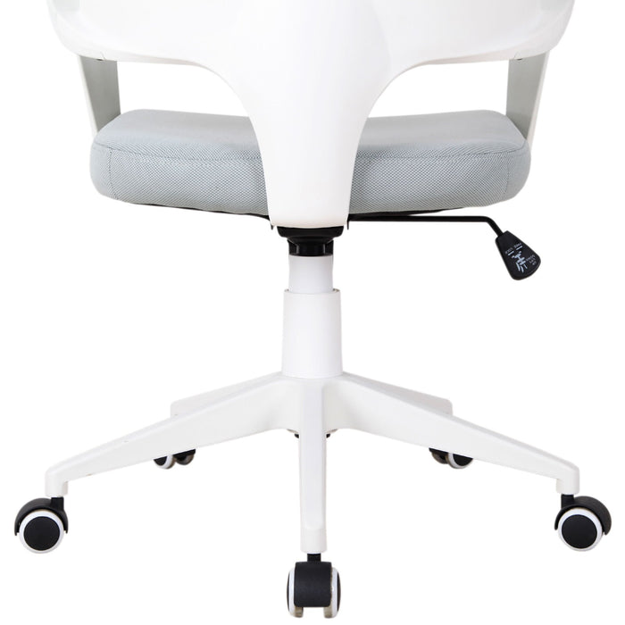 Medina Macaw Bank Executive Chair - Grijs, Wit - Schuim, Kunststof, Metaal - cm x 23,42 cm x 46,06 cm