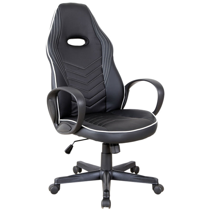 Medina Mai Gate Gaming Chair - Grijs, Wit - Schuim, Nylon, Leer - 24,4 cm x 27,16 cm x 44,09 cm