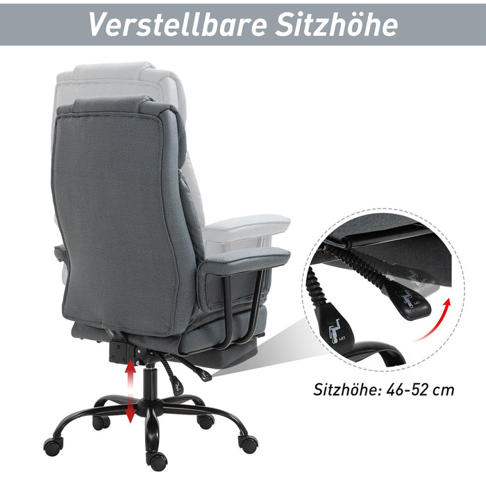 Medina Maskall Executive Chair - Grijs - Staal, Mdf, Foam - 26,77 cm x 31,5 cm x 49,6 cm