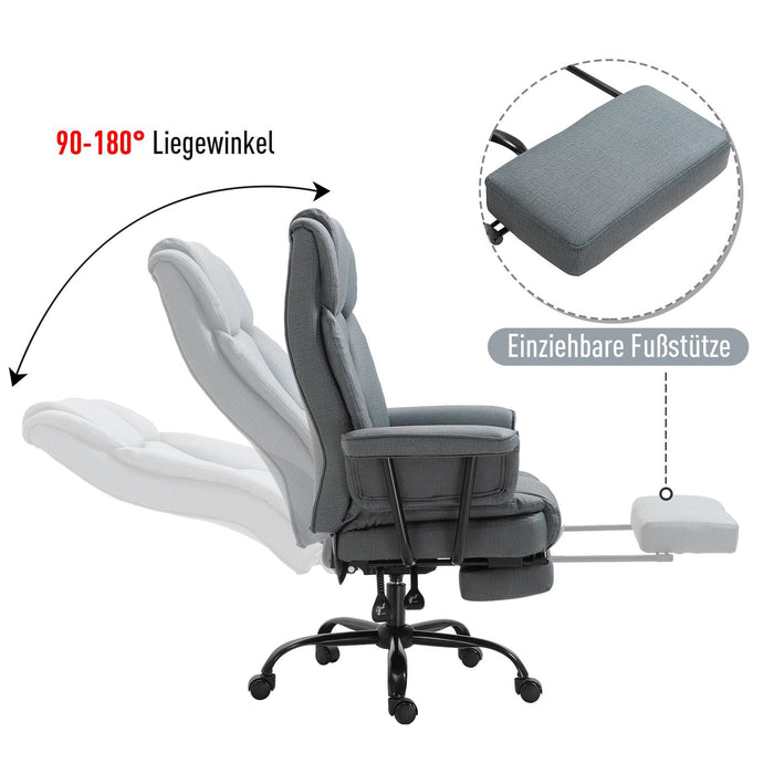 Medina Maskall Executive Chair - Grijs - Staal, Mdf, Foam - 26,77 cm x 31,5 cm x 49,6 cm