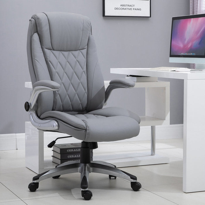 Medina Mauger Cay Executive Chair - Grijs - Schuim, Kunststof, Mdf - 27,36 cm x 29,92 cm x 47,64 cm