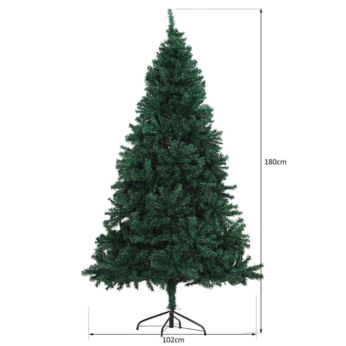 Medina Maya Mopan Kerstboom - Groen - Pvc, Metaal - 40,15 cm x 40,15 cm x 70,86 cm