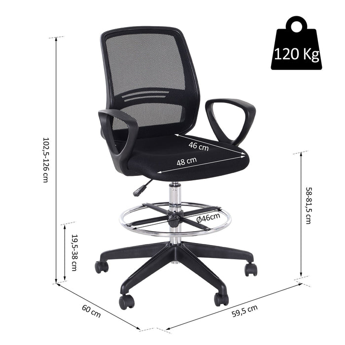 Medina Mexico Executive Chair - Zwart - Mesh, Kunststof, Metaal - 23,42 cm x 23,62 cm x 49,61 cm