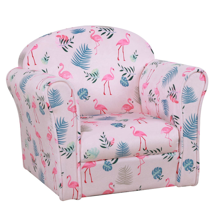 Medina Rao Bravo Kinderbank - Roze - Polyester, Hout, Schuim - 19,68 cm x 15,35 cm x 17,32 cm