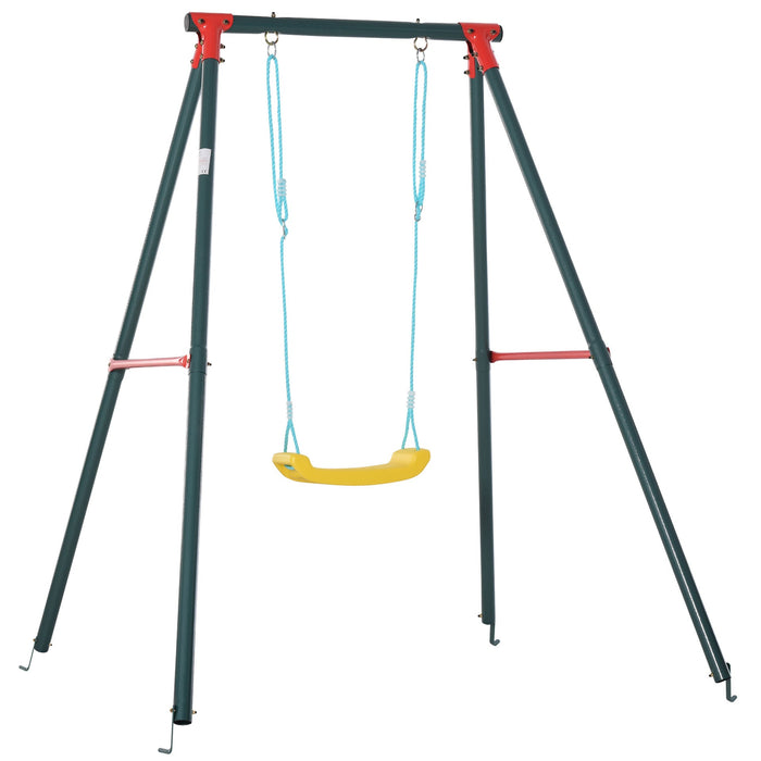 Medina Lagoona Children's Swing - Groen, Blauw, Geel - Metaal, Pe - 61,02 cm x 62,99 cm x 70,86 cm