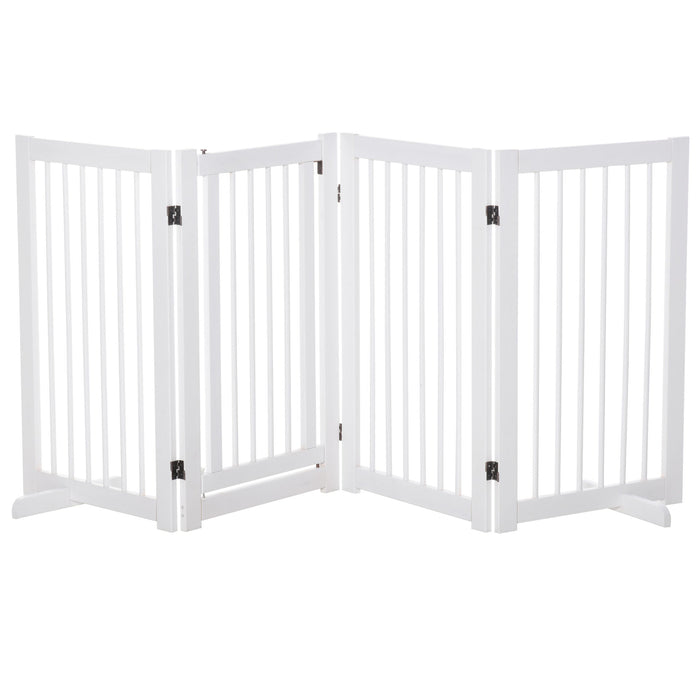 Medina Moho Cay Dog Safety Gate - Wit - Dennenhout - 86,61 cm x 14,17 cm x 35,82 cm