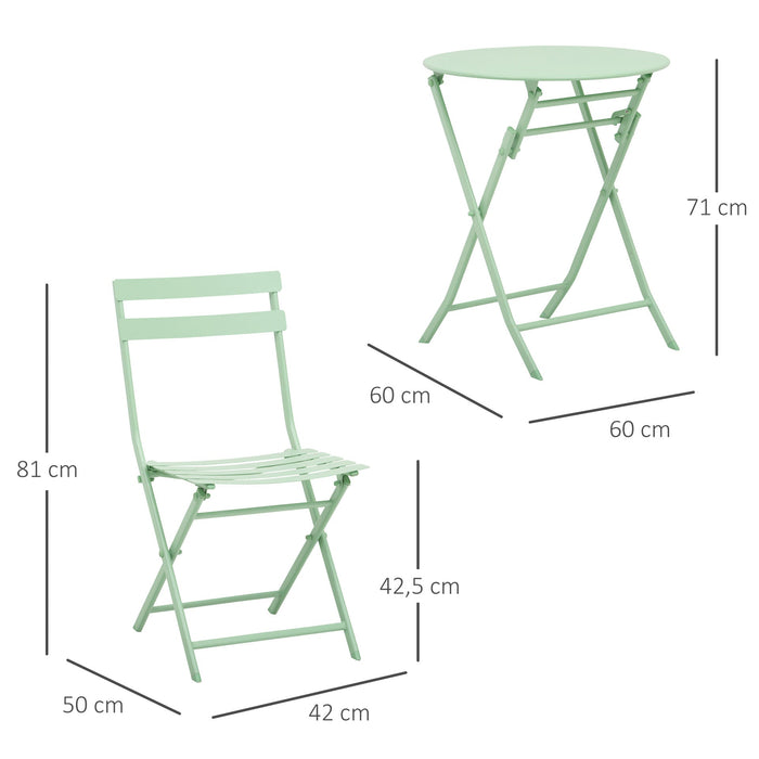 Medina Bremen Cut Garden set metalen meubels - Groen - Metaal - 23,62 cm x cm x 27,95 cm