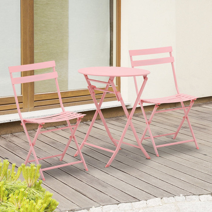 Medina Bridge Bay Garden set metalen meubels - Roze - Metaal - 23,62 cm x cm x 27,95 cm
