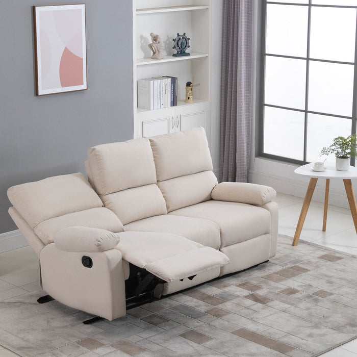 Medina Rocky Bay 3-zits TV Sofa - Beige - Linnen, Stof, Schuim - cm x 73,62 cm x 38,18 cm