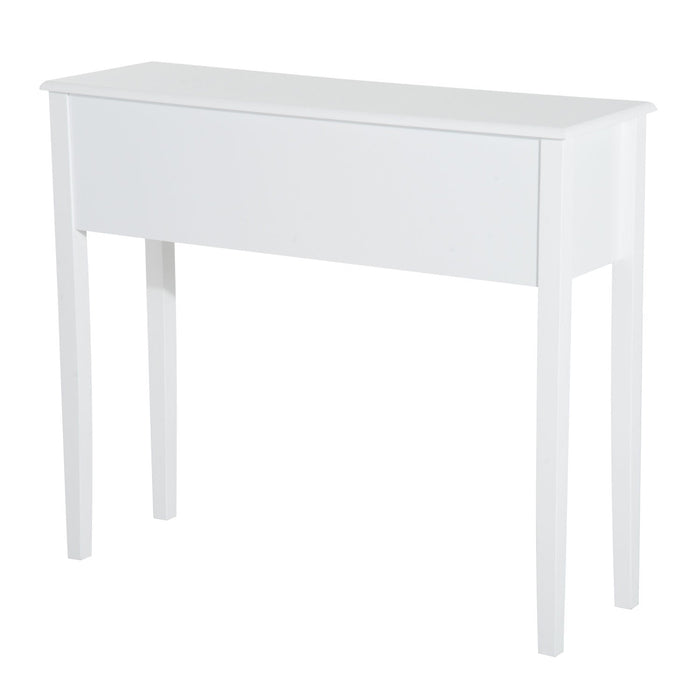 Medina Allendale Console SIde Tafel - Wit - Gefabriceerd Hout - 39,37 cm x 12,59 cm x 33,46 cm