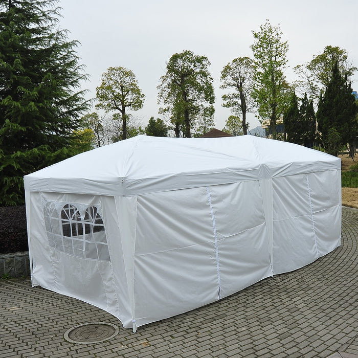 Medina Chicopee Partytent - 3x6 M - Wit - Waterafstotend - Opvouwbaar - Draagtas - Staal