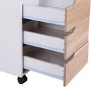 Medina Archiefkast - Ladeblok - MDF - 3 Lades - Naturel/Wit