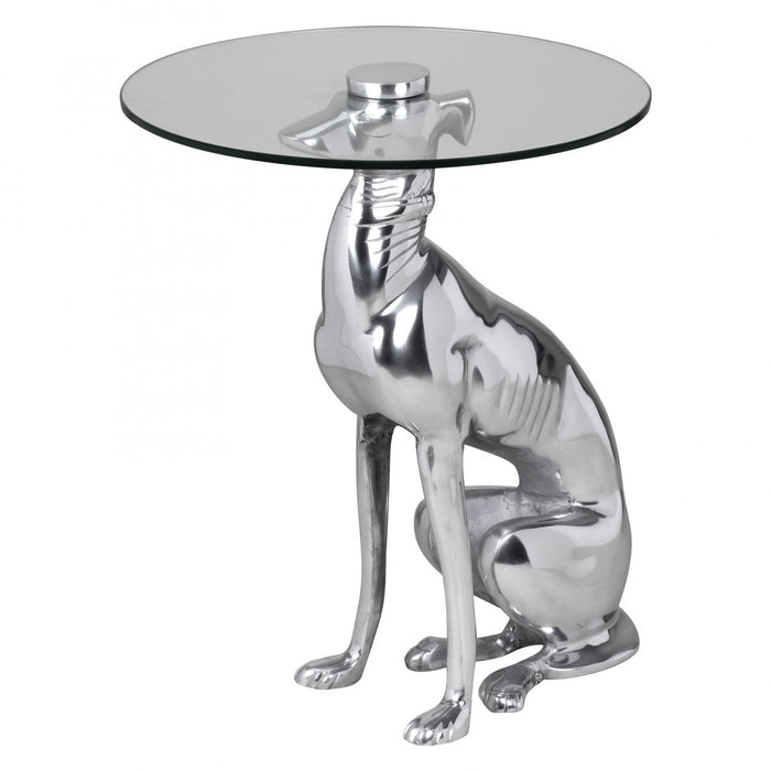Medina Honden Bijzettafel - Bijzettafels - Decoratie - Design - Beeld - Aluminium - Zilver