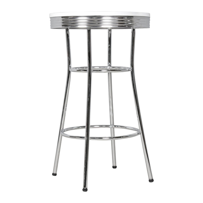 Medina Logan Bartafel - Bistrotafel - Statafel - Aluminium Bartafel - Design - Retro - USA - Ø 60 cm