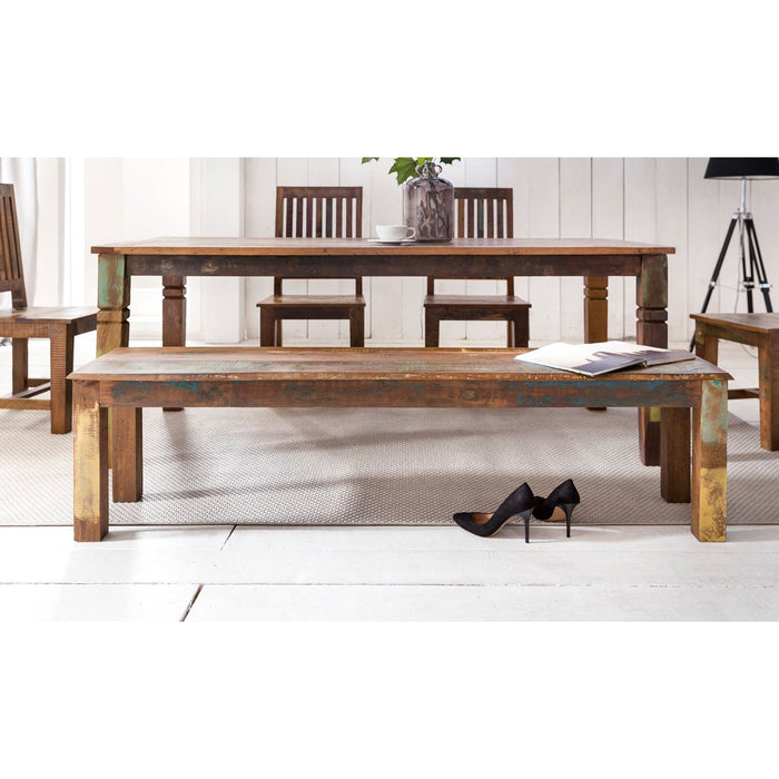 Medina Maumee Eettafel - Eetkamertafel - Keukentafel - 6-8 Personen - Bruin - Gerecycled Mangohout - 180 x 90 x 76 cm