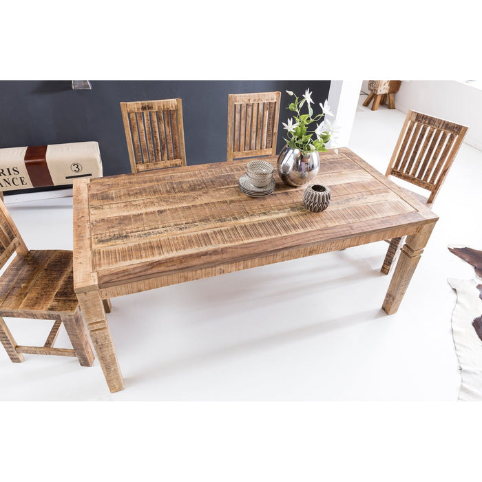 Medina Moberly Eettafel - Eetkamertafel - Keukentafel - 6-8 Personen - Bruin - Massief Mangohout - 120 x 70 x 76 cm