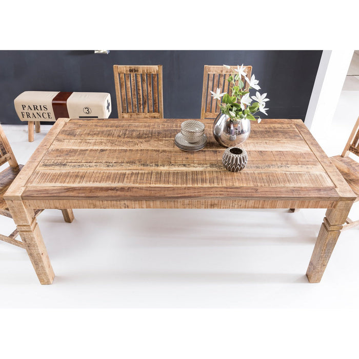 Medina Moberly Eettafel - Eetkamertafel - Keukentafel - 6-8 Personen - Bruin - Massief Mangohout - 120 x 70 x 76 cm