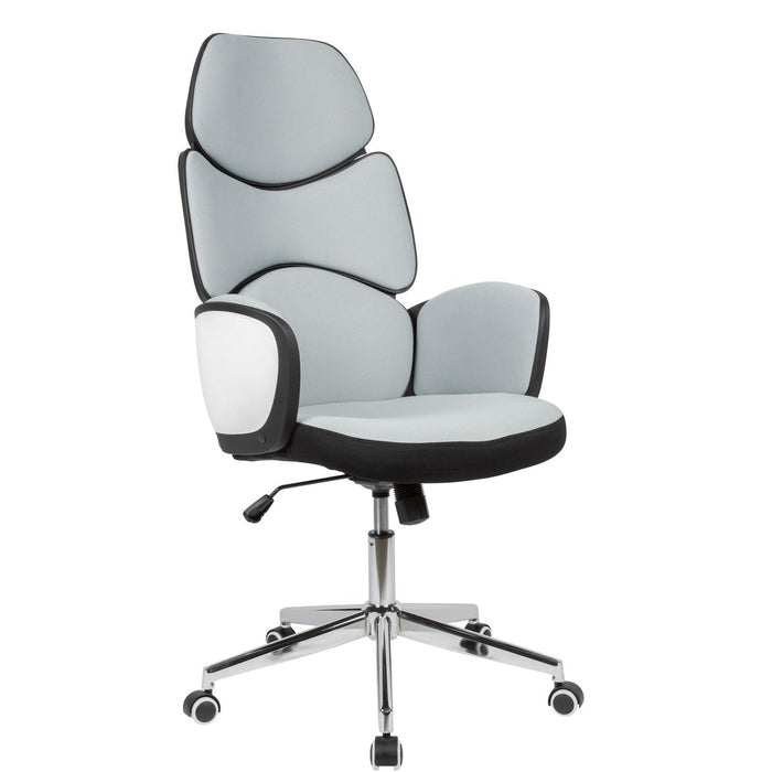 Medina Bureaustoel - Moderne Bureaustoel - Kantoorstoel - Computerstoel - Stof - Zwart Wit