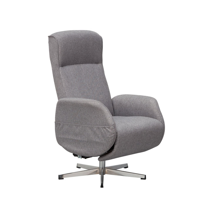 Medina Groton Relax Fauteuil - Massagestoel - Massagefunctie - Stof - Ligfunctie - Lichtgrijs - Afstandsbediening - Massage