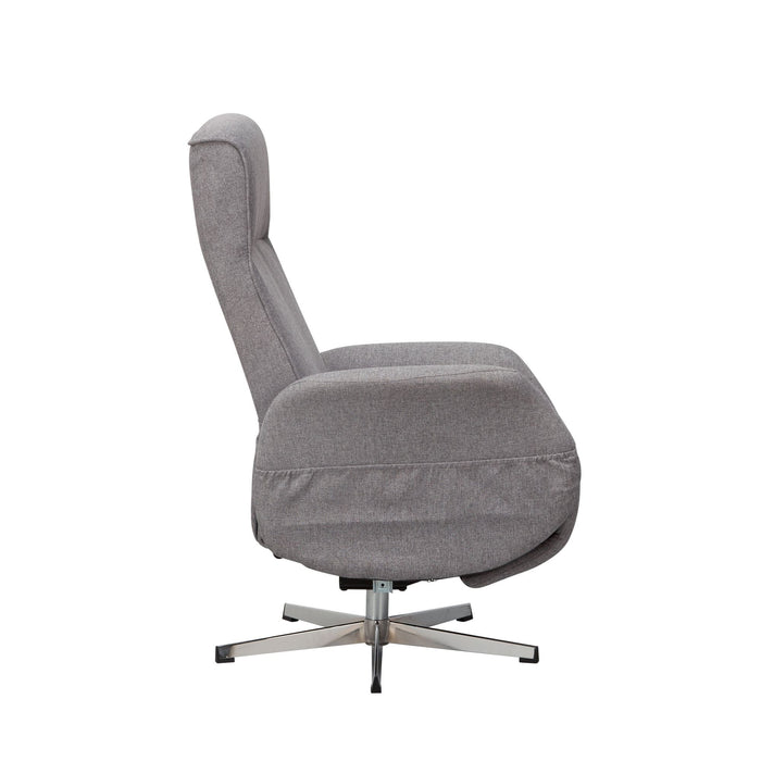 Medina Groton Relax Fauteuil - Massagestoel - Massagefunctie - Stof - Ligfunctie - Lichtgrijs - Afstandsbediening - Massage