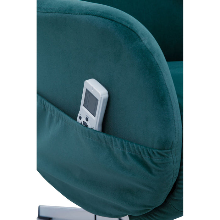 Medina Groton Relax Fauteuil - Massagestoel - Massagefunctie - Stof - Ligfunctie - Lichtgrijs - Afstandsbediening - Massage