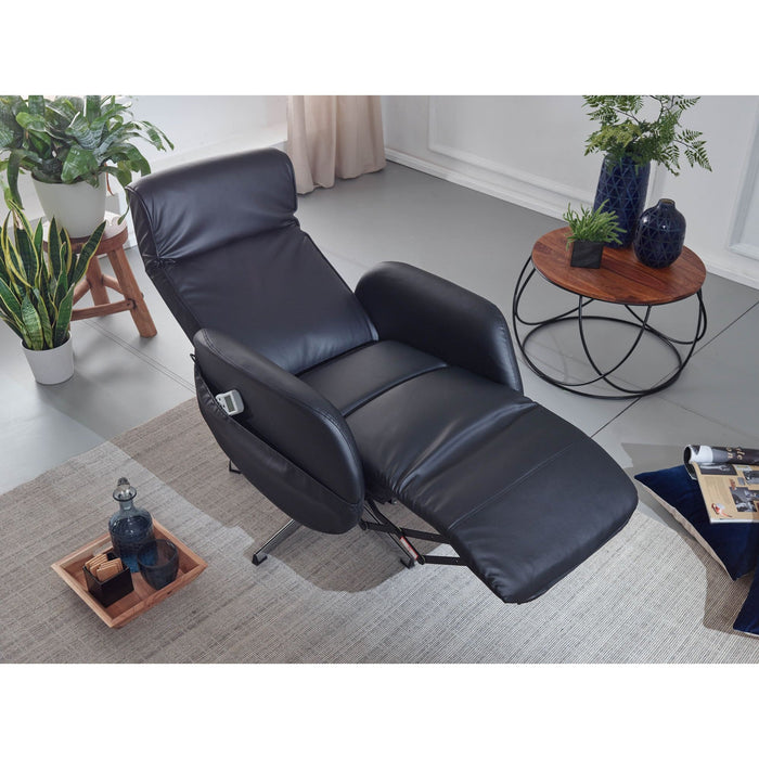 Medina Lowell Relax Fauteuil - Massagestoel - Massagefunctie - Kunstleer - Ligfunctie - Lichtgrijs - Afstandsbediening - Massage