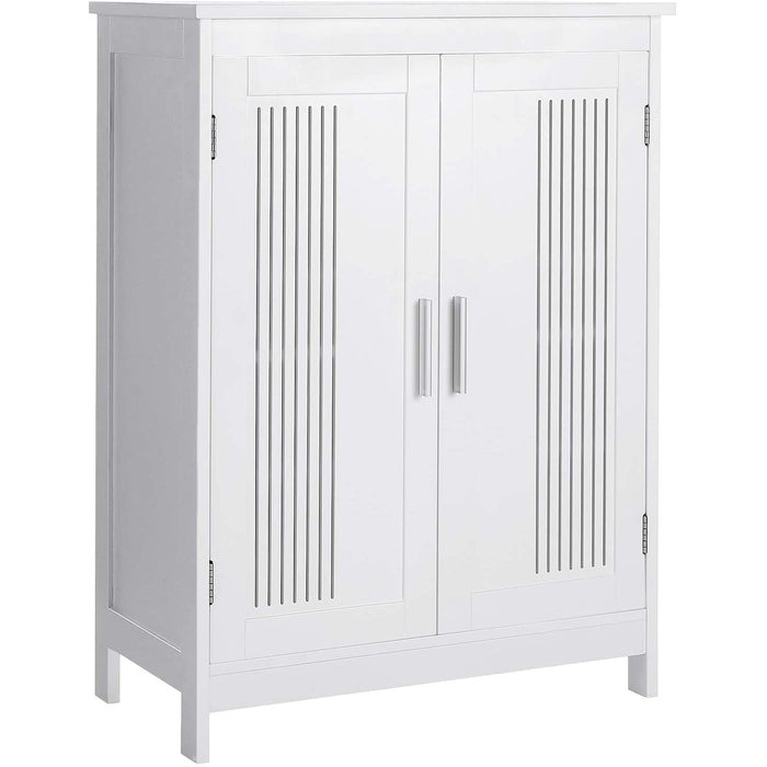 Nancy's Camilla Dressoir - Opbergkast - Badkamermeubel - 2 Deuren - Verstelbare Planken - MDF - Wit - 60 x 30 x 80 cm