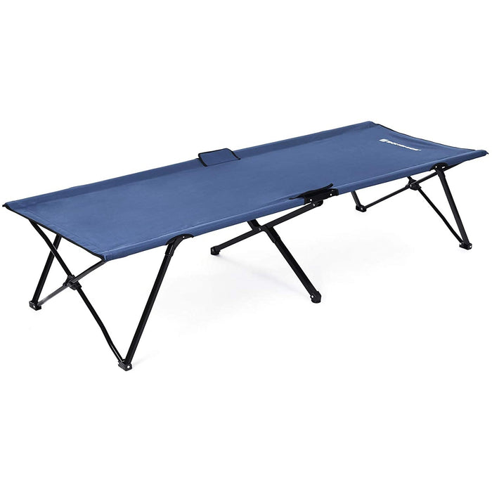 Nancy's Bryson Ligbed - Campingbed - Veldbed - Blauw - Kunststof - 206 x 45 x 75 cm