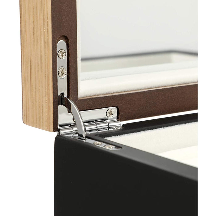 Nancy's Butler Sieradendoos - Sieraden Organizer - Juwelenopslag - Lades - Slot - Zwart - Bruin - 24,5 x 17 x 14,5 cm