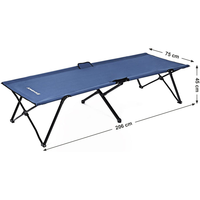 Nancy's Bryson Ligbed - Campingbed - Veldbed - Blauw - Kunststof - 206 x 45 x 75 cm