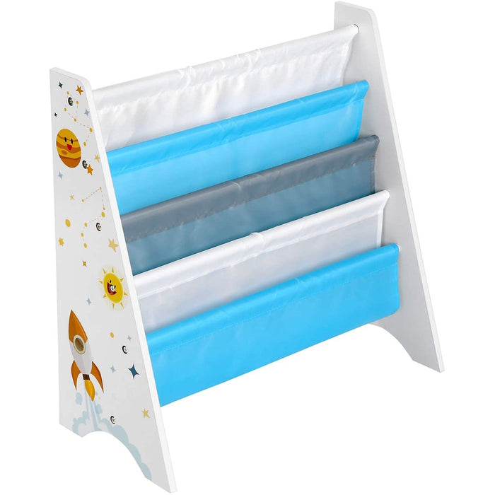 Nancy's Frenchfort Boekenkast - Voor Kinderen - Kinderkamer - 4 Planken - Organizer - Anti-Tip - Wit - 62,5 x 28 x 60 cm