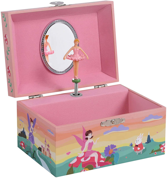 Nancy's Hardy Sieradenkistje - Ballerina - Speeldoos - Kinderen - Roze - Opbergruimte - 14,8 x 10,6 x 8,5 cm