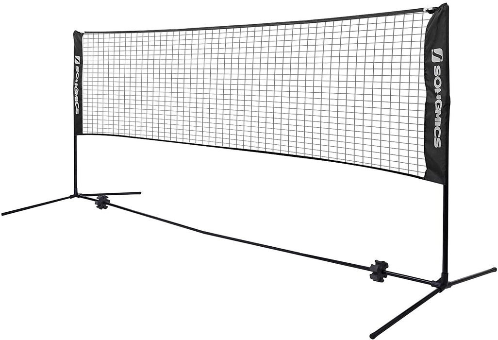 Nancy's Fullarton Badmintonnet - Tennisnet - Hoogte Verstelbaar - Ijzer Frame  - Transporttas - Blauw - Zwart - Geel