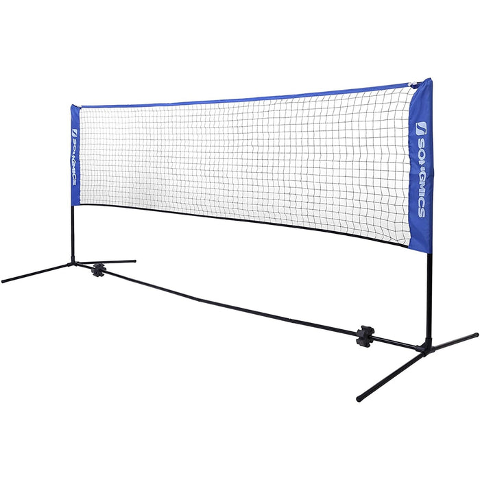 Nancy's Fullarton Badmintonnet - Tennisnet - Hoogte Verstelbaar - Ijzer Frame  - Transporttas - Blauw - Zwart - Geel