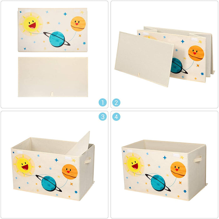 Nancy's Freswick Opbergdoos - Kinderkamer - Organizer - Speelgoed - 2 Handgrepen - Deksel - 61 x 35 x 38 cm